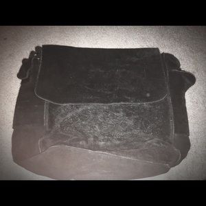 D&G Black Suede Messenger Bag.